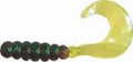 2" Hot Grubs Twister Tails Crappie Walleye Bass Fishing 50 Pack (Sour Grape Chartreuse) #19