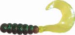 2" Hot Grubs Twister Tails Crappie Walleye Bass Fishing 50 Pack (Popsicle) #25
