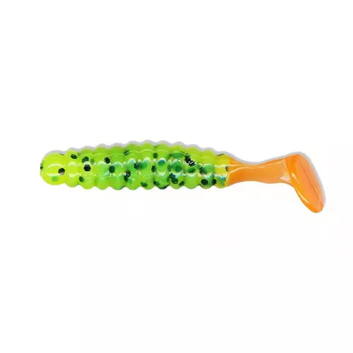 Slider CSGGF15 Crappie Grubs, Chart Black Orange