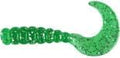 2" Hot Grubs Twister Tails Crappie Walleye Bass Fishing 50 Pack (Lime Sparkle) #52