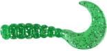 2" Hot Grubs Twister Tails Crappie Walleye Bass Fishing 50 Pack (Lime Sparkle) #52