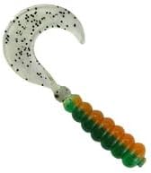 2" Hot Grubs Twister Tails Crappie Walleye Bass Fishing 50 Pack (Perch) #46