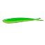 Lunker City Fishing Fin-S Fish 4" Split Tail Soft Plastic Jerk Bait Minnow Original Walleye and Bass Lure, 10 Per Bag, Made in The USA - 174 Limetreuse