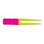 Leland's Lures, Crappie Magnet 50-Pack Split-Tail Grub Body Pack, Freshwater Fishing Equipment and Accessories, Pink/Chartreuse