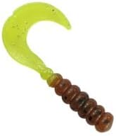 2" Hot Grubs Twister Tails Crappie Walleye Bass Fishing 50 Pack (Pumpkin Shad) #47