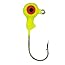 Head Hunter 1/24oz Painted Round Head Jig 10pk (Chartreuse)