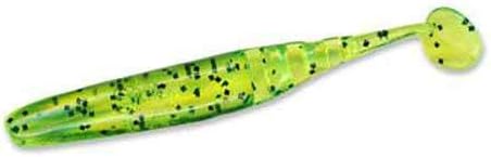Slider Double Action Grub 3" 10ct Chartreuse Pepper