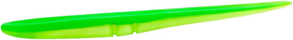 Lunker City Fishing 6" Slug-Go Original Soft Plastic Bass Lure Stick Bait Worm 8 Per Bag, Made in The USA - Limetreuse 174
