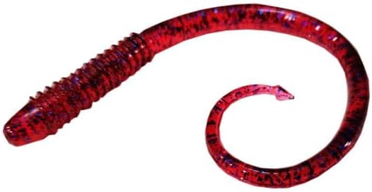 Chompers Possum Tail 5 Pack Soft Platic Fishing Lure (Plum)