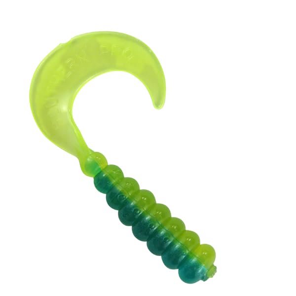 2" Hot Grubs Twister Tails Crappie Walleye Bass Fishing 50 Pack (Crawdad) #6