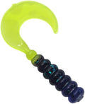 2" Hot Grubs Twister Tails Crappie Walleye Bass Fishing 50 Pack (Junebug Char.) #13