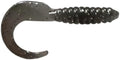 Teaser Tail 1.5" Soft Plastic Fishing Lure, Curly Tail Grub Worm Bait ~ 50 pk ~ Choose Your Color (Smoke Glitter)