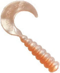 2" Hot Grubs Twister Tails Crappie Walleye Bass Fishing 50 Pack (Rosey Red) #45