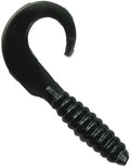 Teaser Tail 1.5" Soft Plastic Fishing Lure, Curly Tail Grub Worm Bait ~ 50 pk ~ Choose Your Color (Black)