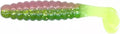 Slider Crappie/Panfish Grub Lure, 1-1/2-Inch, Chicken Pink & Green