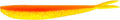 Lunker City Fishing Fin-S Fish 3.5" Split Tail Soft Plastic Jerk Bait Minnow Original Walleye and Bass Lure, 10 Per Bag, Made in The USA - Atomic Chicken 143