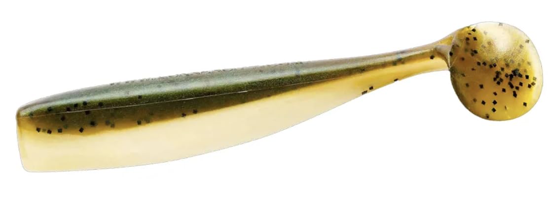 Lunker 4" Slug, Mackerel, Fishing Worms Soft Plastic Lures, Made in USA