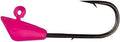 Trout Magnet Jig Heads - 1/64 oz Pink 25 Pack - Shad Dart Head Shape Hook with Lure Body Securing Barb - Balanced Jigs and Hooks for Trout, Crappie, Bass, Panfish - Freshwater Saltwater Fishing Gear