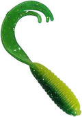 Generic 2"" Triple TIP GRUB Lure Soft Bait (25 Pack) (Green/Yellow)