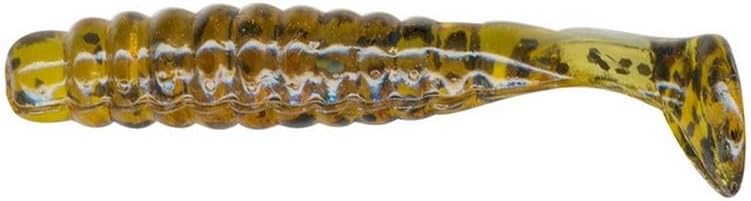 Slider CB Crappie Grub 1.5 (Pumpkin Black Flake CSGG17)