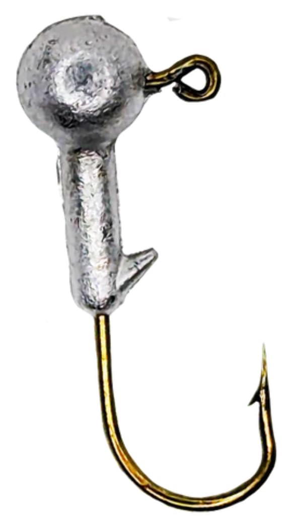 1/24oz Round Head Unpainted Bronze Hook 10pk