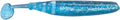 Charlie Soft Plastic Fishing Lure, 3" Double Action, Blue Ice, Slider, Paddle Tail Swimbait ~ 10 Pack