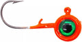 AC Crappie Big Eye Jig Heads ~ Choose Color & Size ~ 8 Pack (Orange, 1/16 oz)