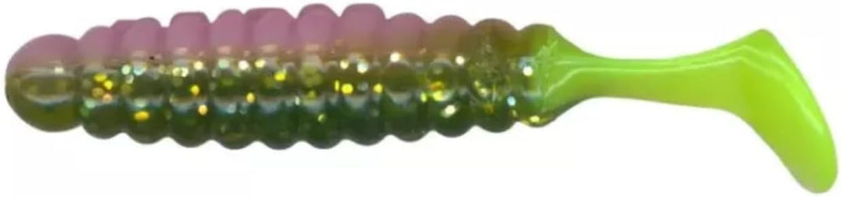 Charlie B Bass Walleye Striper Slider Grub 3" 10/Pack - Chicken