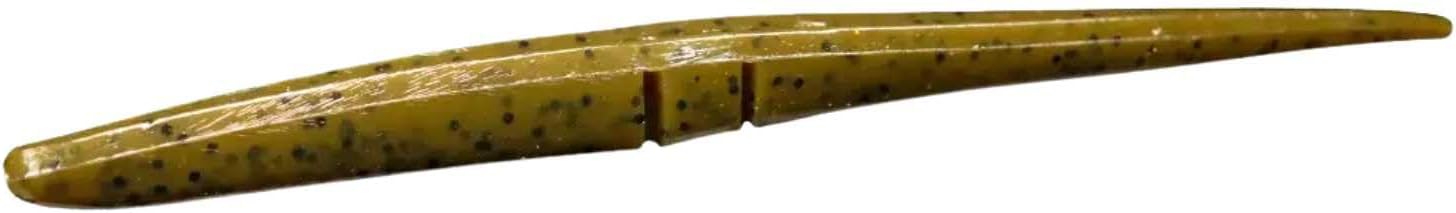 Lunker City Fishing Slug-Go 3" Original Soft Plastic Bass Lure Stick Bait Dropshot Jerkbait Worm 15 Per Bag, Made in The USA - Green Pumpkin 24