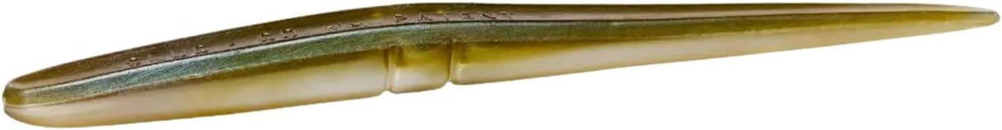 Lunker City Fishing 6" Slug-Go Original Soft Plastic Bass Lure Stick Bait Worm 8 Per Bag, Made in The USA - Arkansas Shiner 06