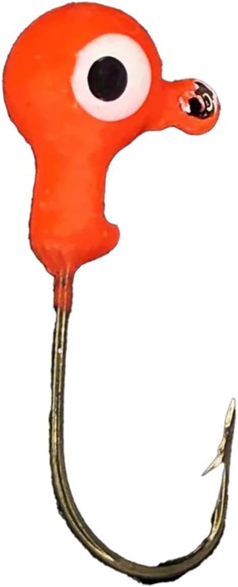 Head Hunter 1/24oz Painted Round Head Jig 10pk (Orange)