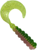 2" Hot Grubs Twister Tails Crappie Walleye Bass Fishing 50 Pack (Electric Chicken) #39