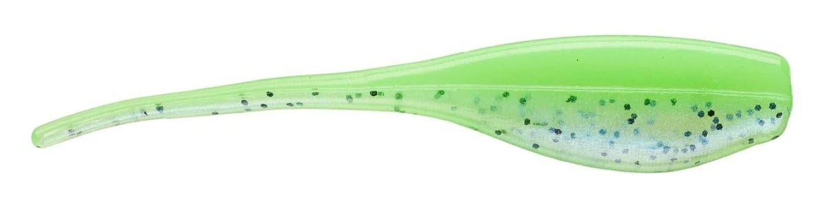 BG 1.75"" Live Roam'R Shad Fishing Lure - Licorice/Chartreuse Pearl - 15 Pack