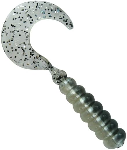 2" Hot Grubs Twister Tails Crappie Walleye Bass Fishing 50 Pack (Tennessee Shad) #1