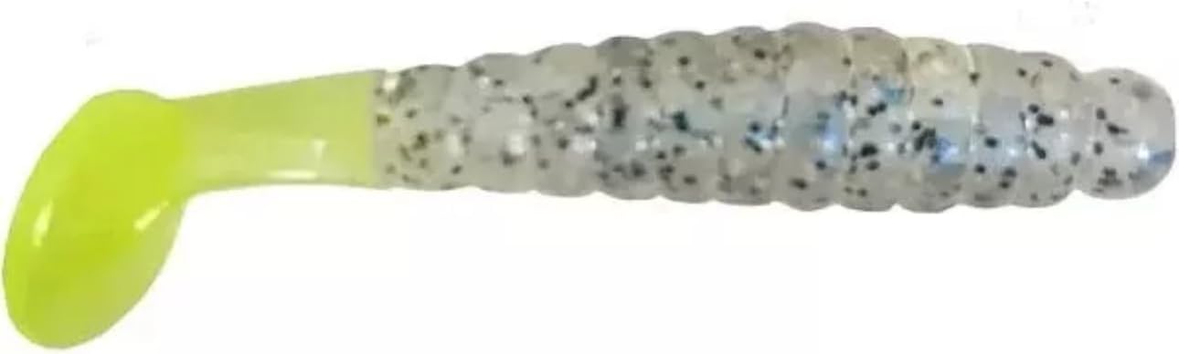 Charlie Slider 1.5" Crappie Grub Funky Monkey Shine