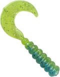 2" Hot Grubs Twister Tails Crappie Walleye Bass Fishing 50 Pack (Limeaid) #58