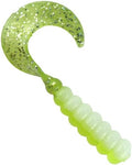 2" Hot Grubs Twister Tails Crappie Walleye Bass Fishing 50 Pack (Lemon Meringue) #16