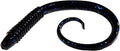 Chompers Possum Tail 5 Pack Soft Platic Fishing Lure (Black Blue Flake)