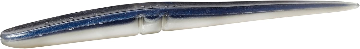 Lunker City Fishing Slug-Go 7.5" Original Soft Plastic Bass Lure Stick Bait Worm 5 Per Bag, Made in The USA - Alewife 01