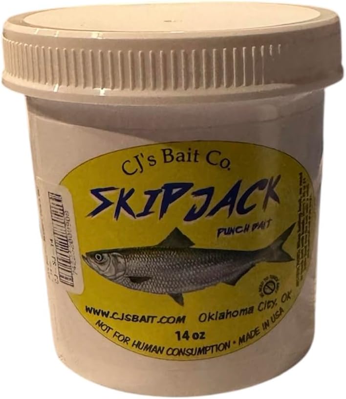 CJ's Bait Co. Skipjack Punch Bait, Fishing Bait, 14 oz