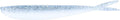 Lunker City Fishing Fin-S Fish 3.5" Split Tail Soft Plastic Jerk Bait Minnow Original Walleye and Bass Lure, 10 Per Bag, Made in The USA - Ice Shad 132