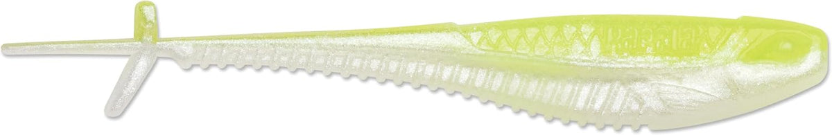 CrushCity Mooch Minnow Soft Plastic Minnow Bait, Natural Profile for Drop Shot, Jig Head & Multi-Species Fishing, 2-1/2", Chartreuse Pearl