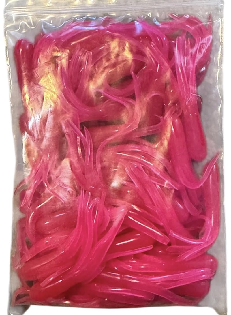 Lunker City Fishing Fin-S Fish 4" Split Tail Soft Plastic Jerk Bait Minnow Original Walleye and Bass Lure, 10 Per Bag, Made in The USA - 153 White Lightning