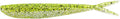 Lunker City Fishing Fin-S Fish 3.5" Split Tail Soft Plastic Jerk Bait Minnow Original Walleye and Bass Lure, 10 Per Bag, Made in The USA - Chartreuse Ice 59