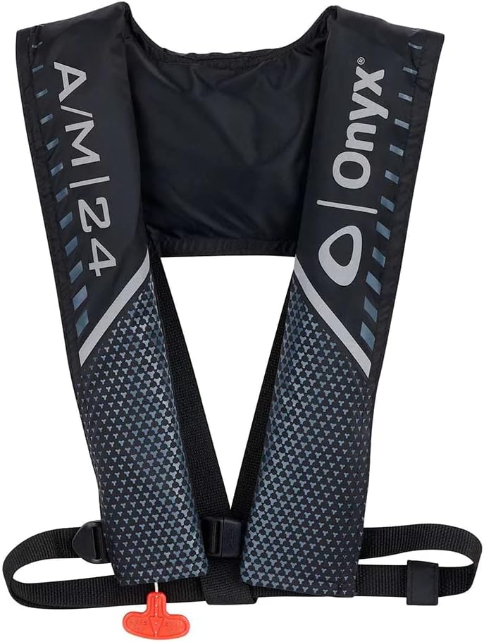 Absolute Outdoor 132000-700-004-21 Onyx A/m 24 Automatic/manual Inflatable Pfd - Black