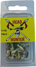 Head Hunter Horse Head jig Hooks with Spinner Blade~ 10 pk (White)