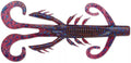 Chompers Craw Tube Soft Bait, Black/Blue Laminate, CT4N7-102