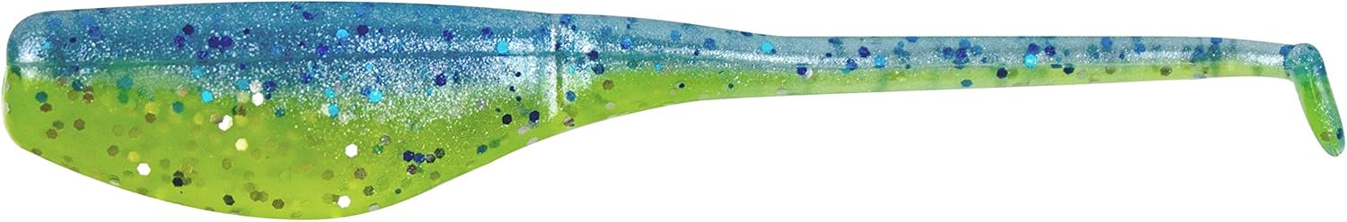 Bobby Garland The Original 2" Baby Shad Soft Plastic Fishing Lure, Fishing Gear and Accessories, 18 per Pack, Blue Grass