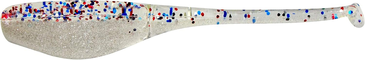 Bobby Garland The Original 2" Baby Shad Soft Plastic Fishing Lure, Fishing Gear and Accessories, 18 per Pack, Patriot