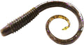 Chompers Possum Tail 5 Pack Soft Platic Fishing Lure (Green Pumpkin/Purple Flake)